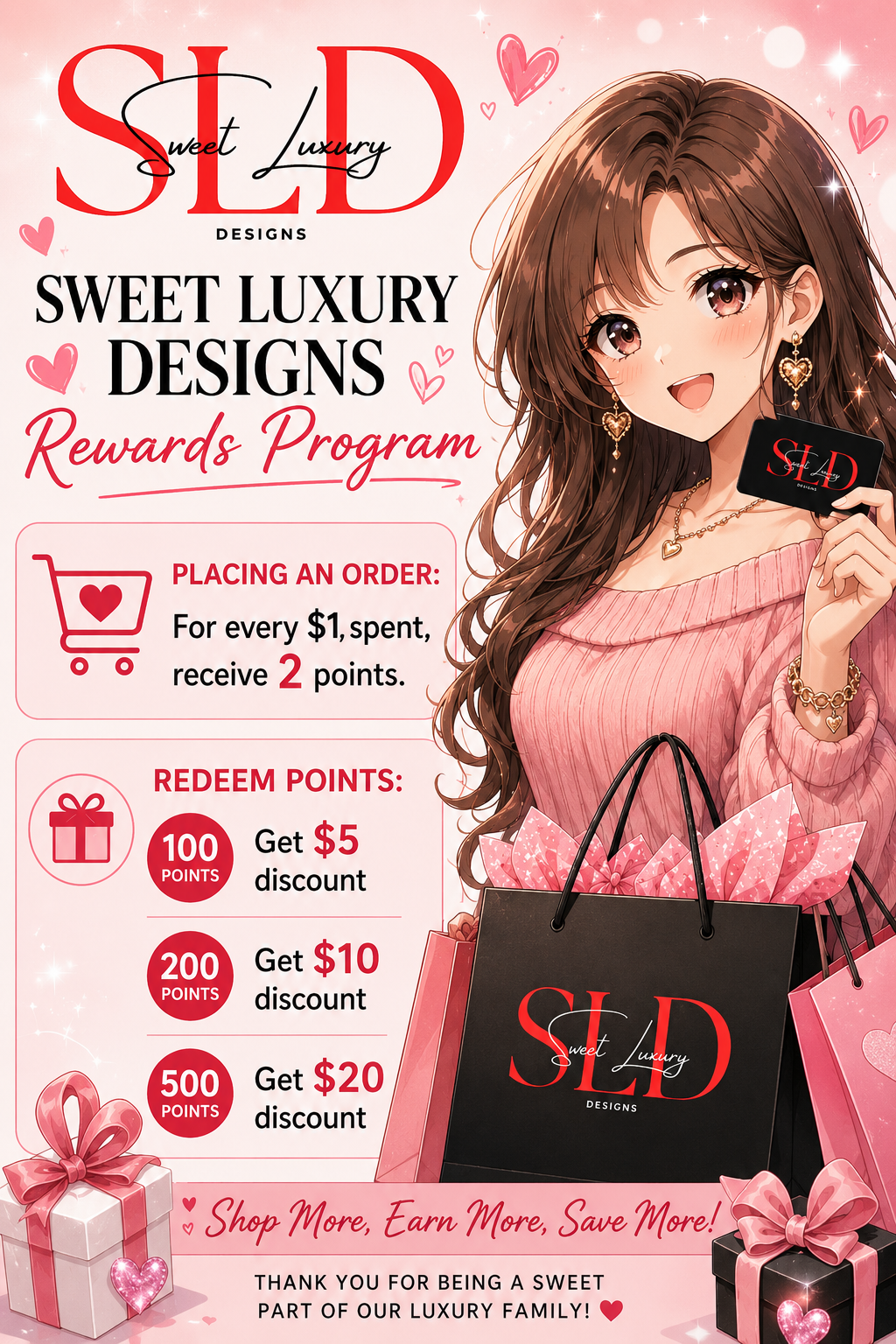 ✨🎉 Sweet Luxury Designs Rewards Program is Here! 🎉✨