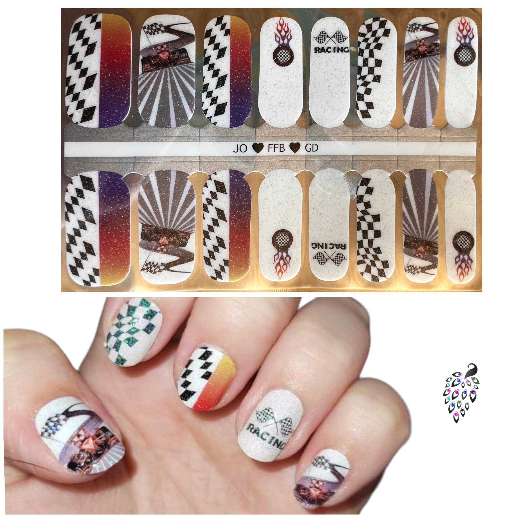 Racing Nail Wraps