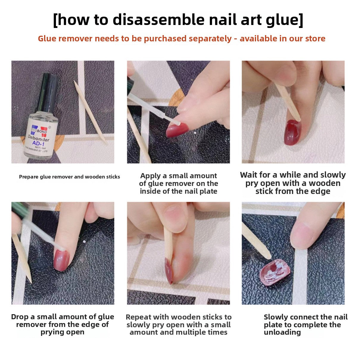 0963- Handmade press on nails fake nails removable