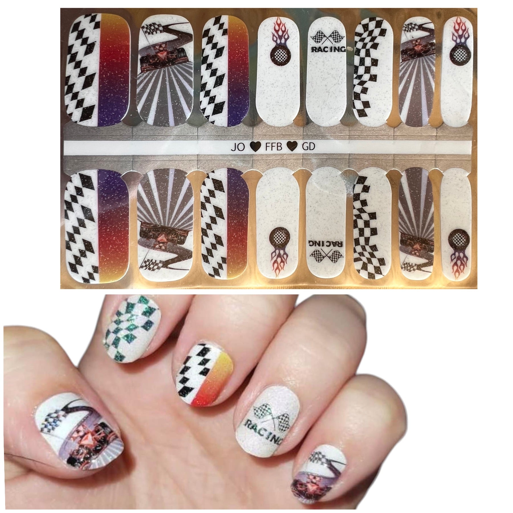 Racing Nail Wraps