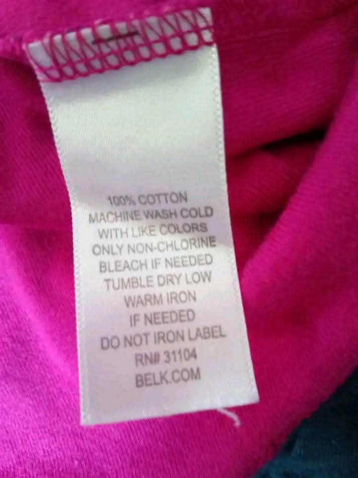 ST JOHNS BAY ACTIVE SZ L Rose Pink Gold Swirl Blouse