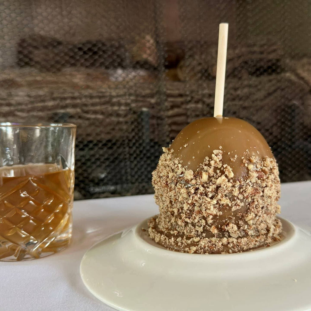Salted Bourbon Caramel Pecan Apple
