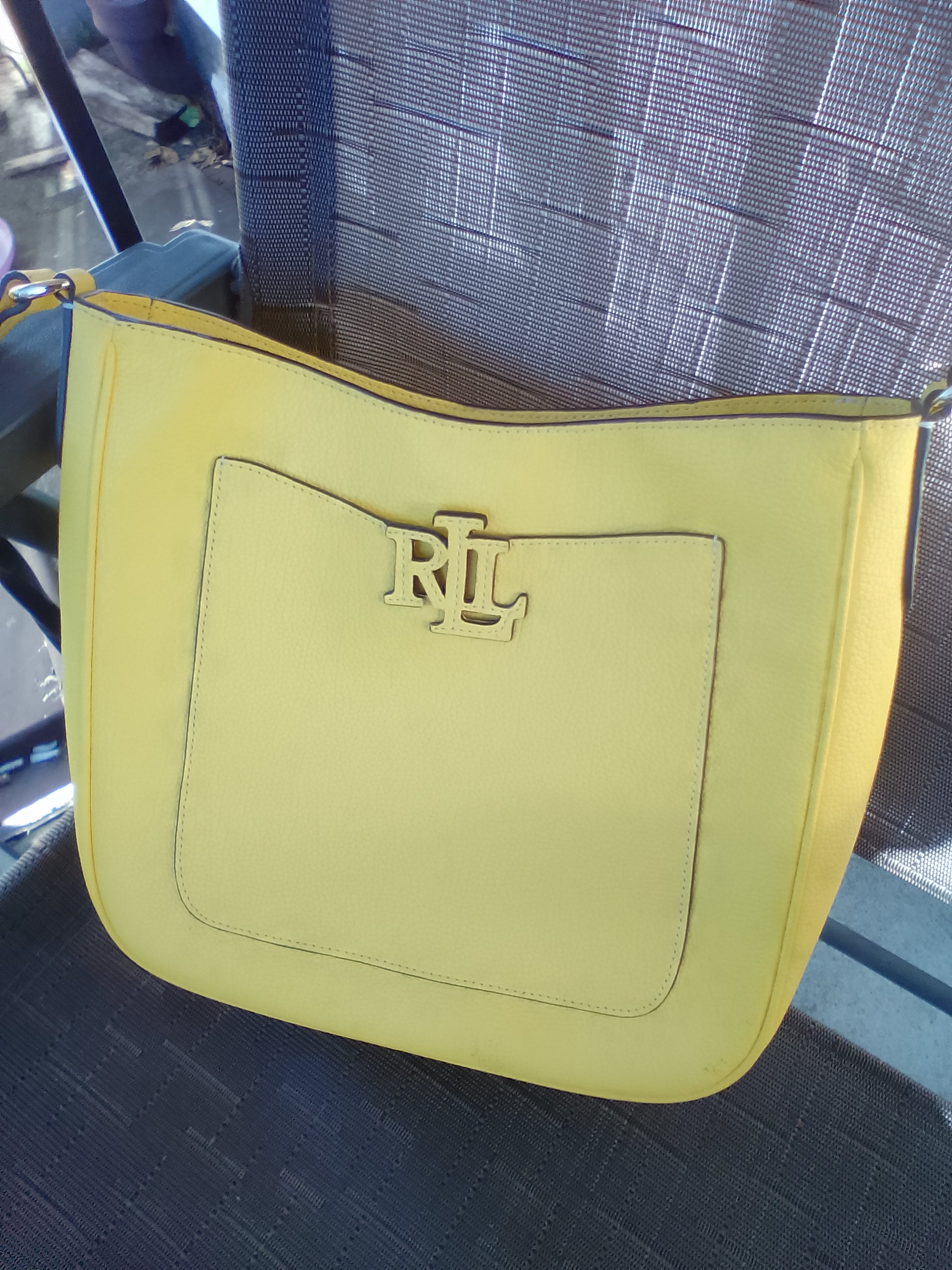 Lauren Ralph Lauren Cameryn Pebbled Leather Large Crossbody Bag