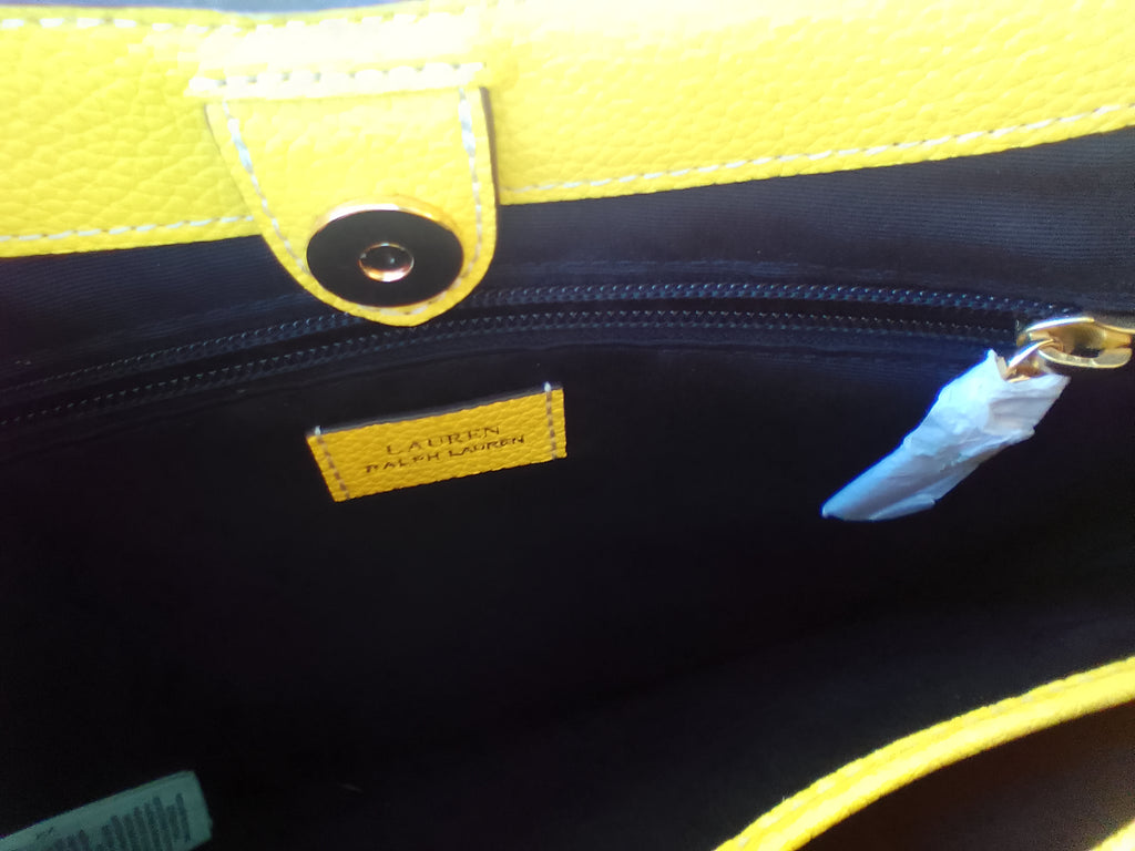 Lauren Ralph Lauren Cameryn Pebbled Leather Large Crossbody Bag