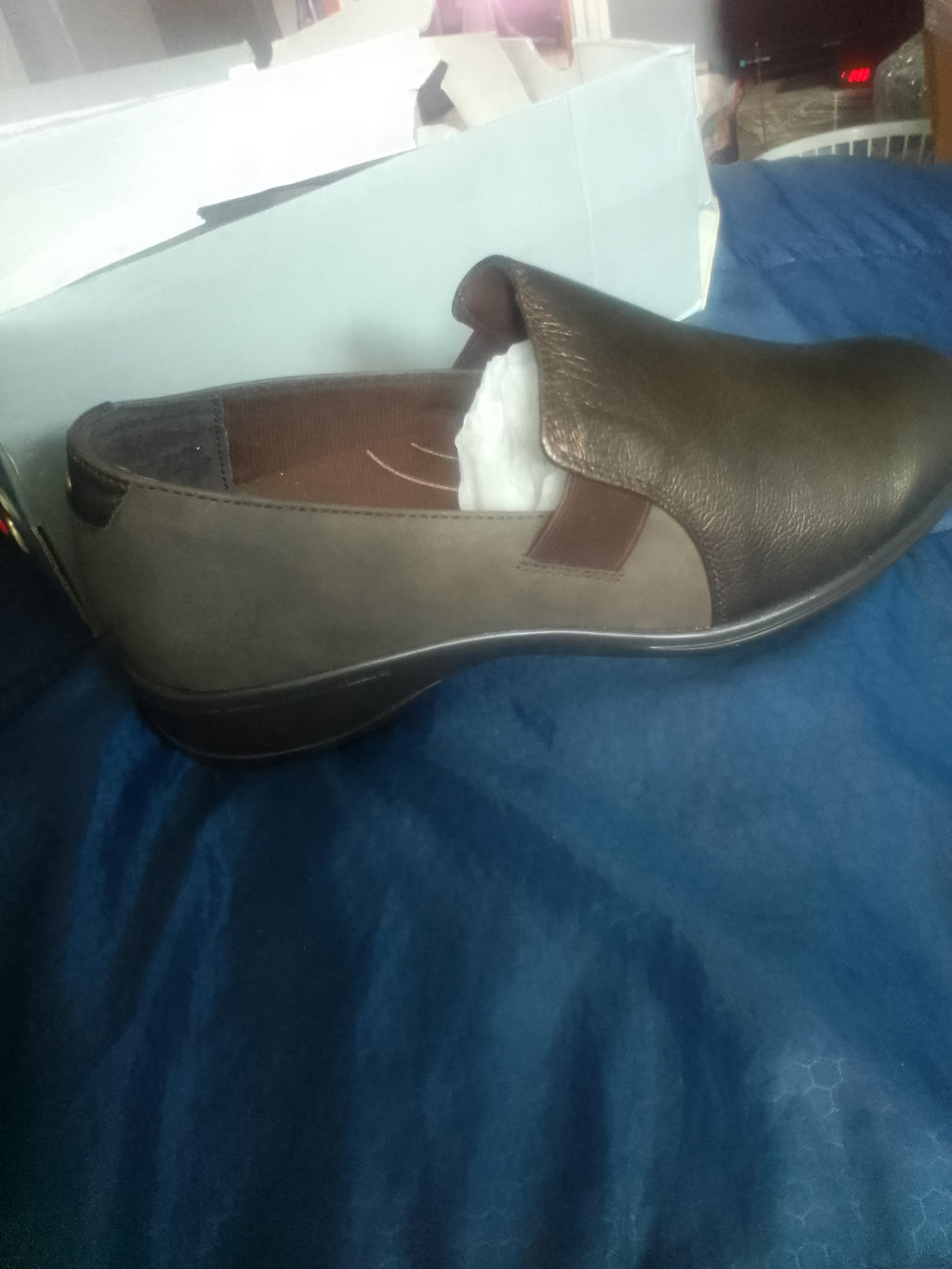 Ros Hommerson Slide in 62035-10 Women's Casual Shoe: Brown/Leather/Napa 8 Medium (B) Slip-On
