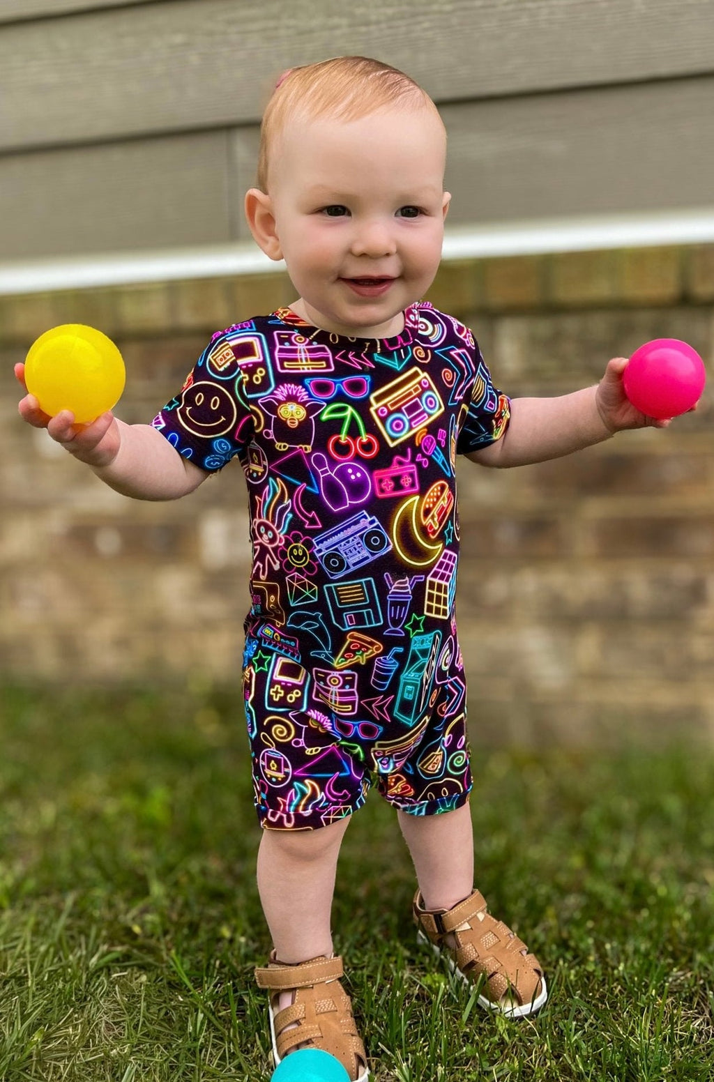 Short Sleeve Shortie Romper