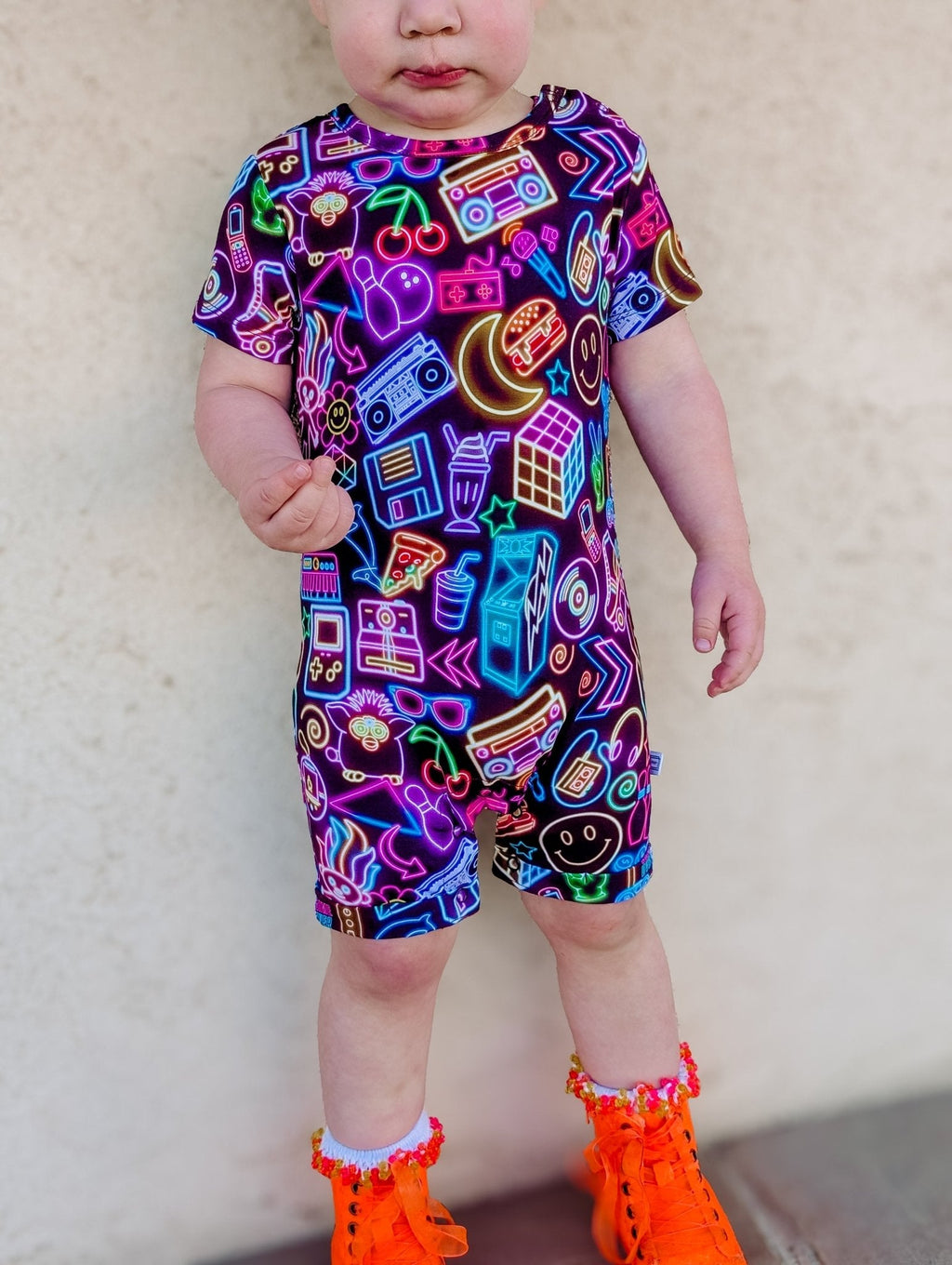 Short Sleeve Shortie Romper