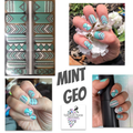 Mint Geo Nail Strips