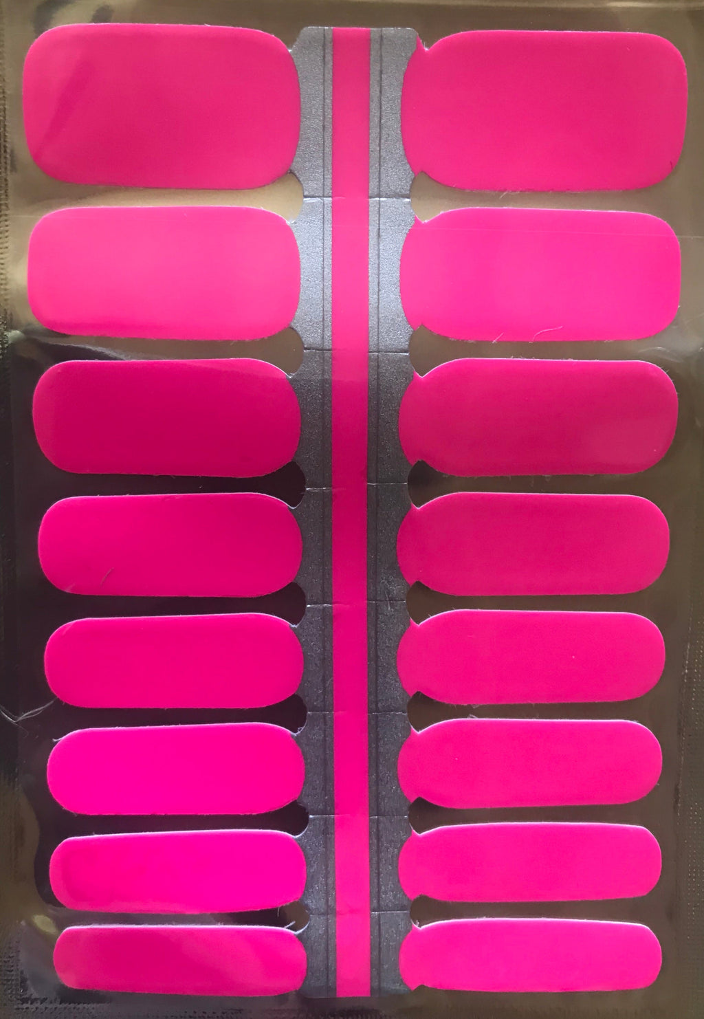 Neon Pink Nail Strips