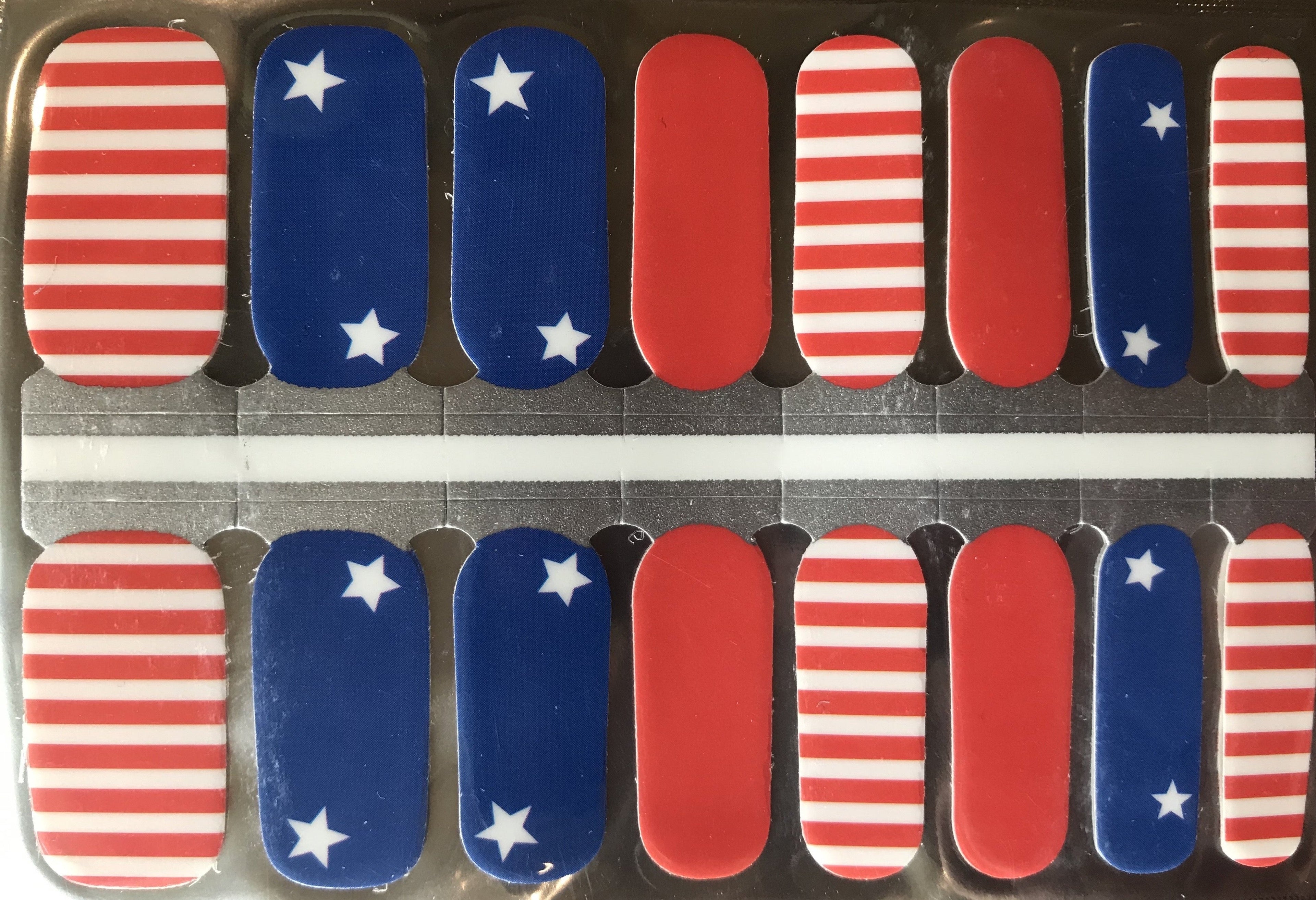 Stars & Stripes Nail Strips