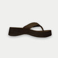 Women's Malibu Flip-Flop Brown Wedge