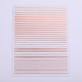 Gold Silver 3D Nail Sticker Curve Stripe Lines Nails Stickers Gradient
