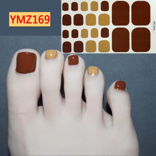 Mixed Full Toe Nail Wraps