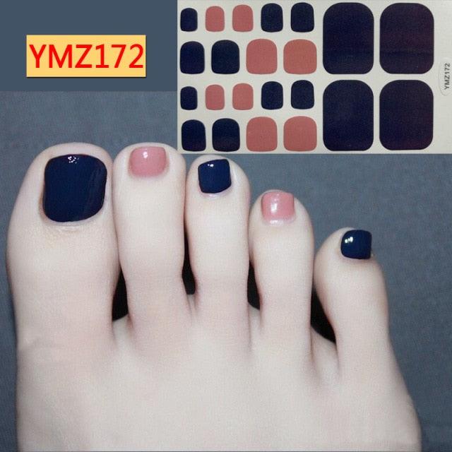 Mixed Full Toe Nail Wraps