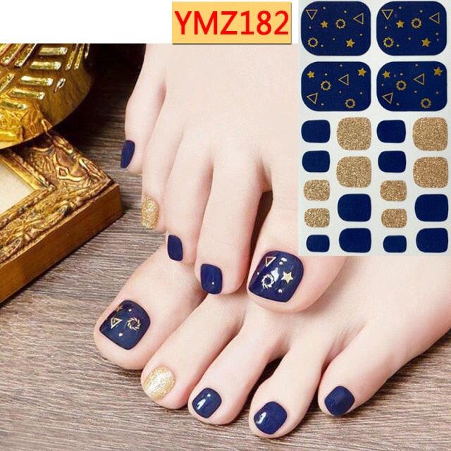 Mixed Full Toe Nail Wraps