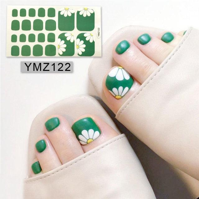 Mixed Full Toe Nail Wraps