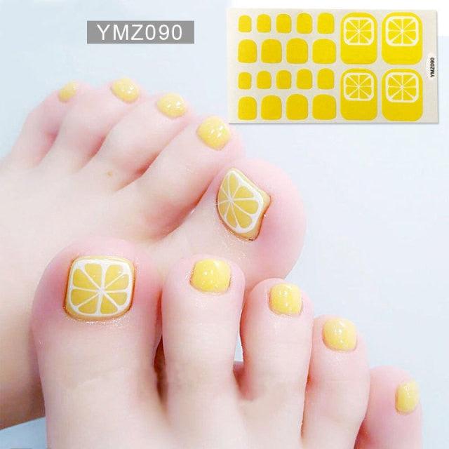 Mixed Full Toe Nail Wraps