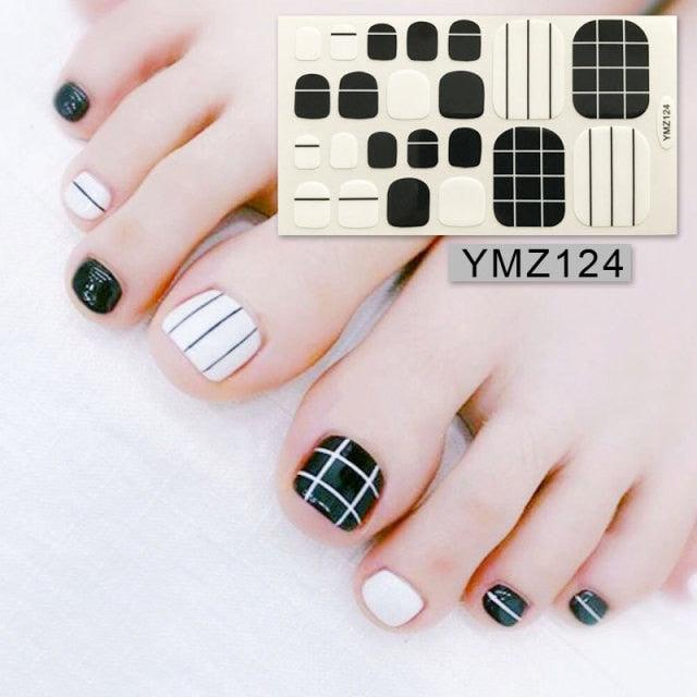 Mixed Full Toe Nail Wraps