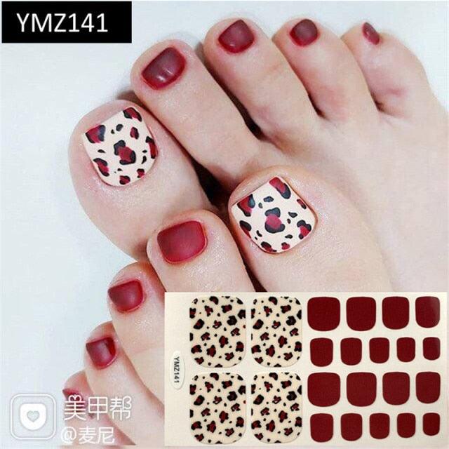 Mixed Full Toe Nail Wraps
